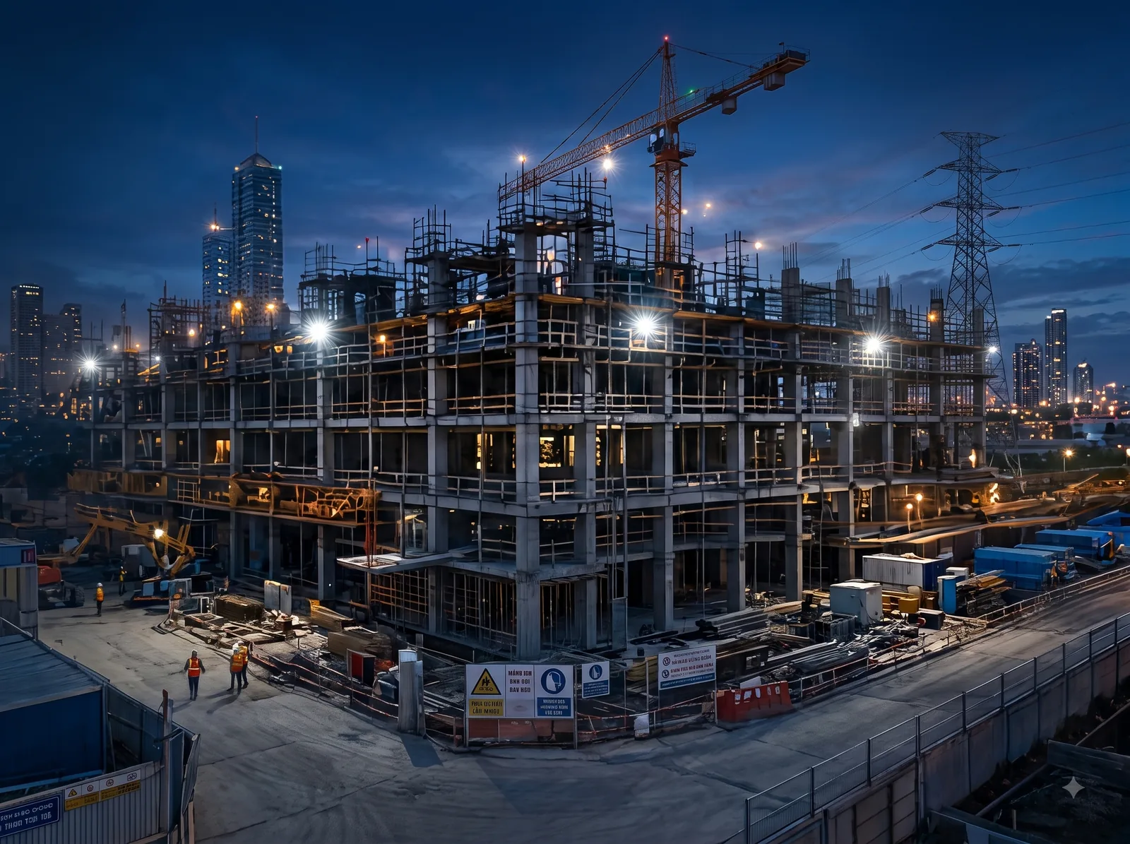 Công trường LPC Construction giám sát bằng camera AI