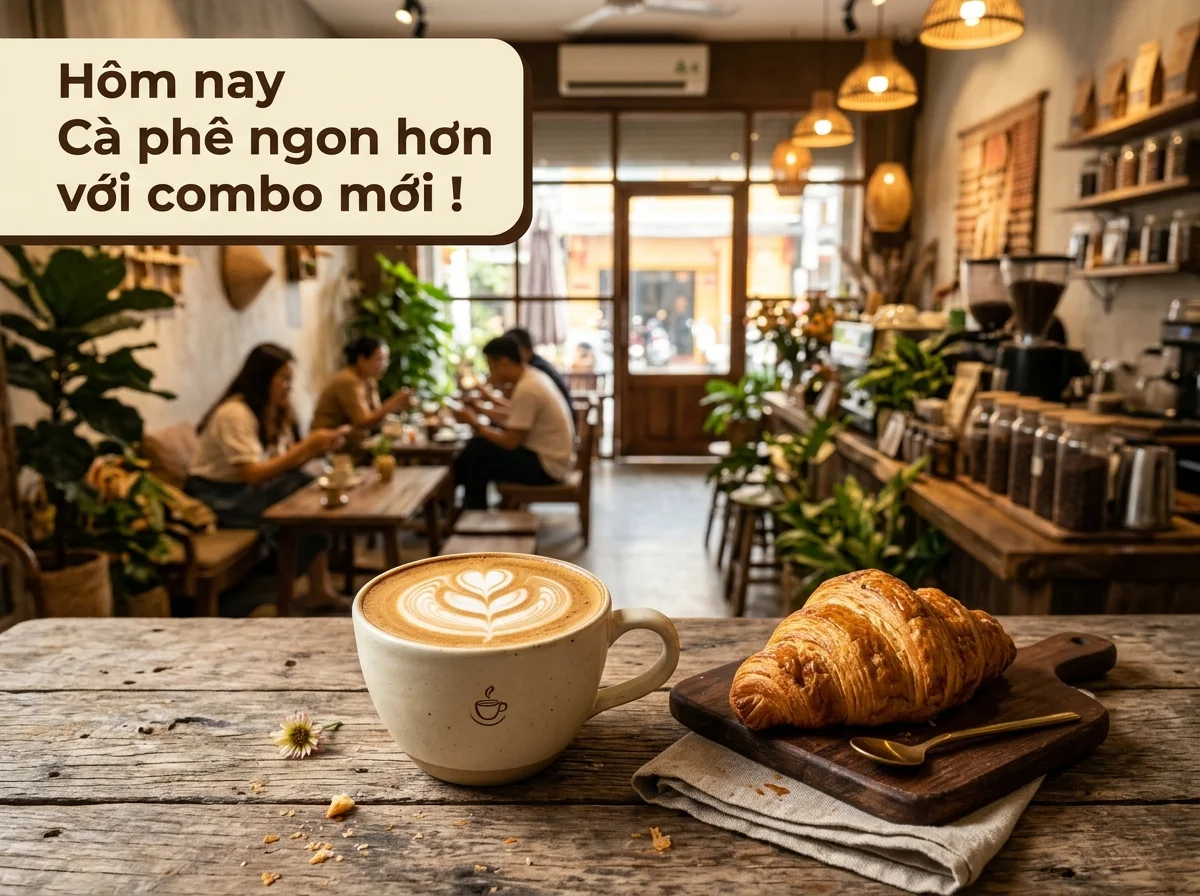 Bài viết mẫu: Hôm nay cà phê ngon hơn với combo mới