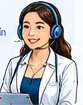 Nhân viên tư vấn TekShot AI đeo tai nghe